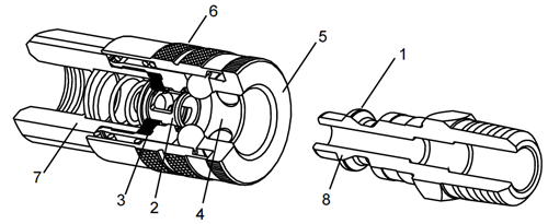 Component Features for Parker 10, 20, 50, and 70 Series QC