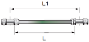 Transair Aluminum Pipe - Green 63(mm)