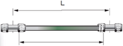 Transair Aluminum Pipe - Green 76/100(mm)