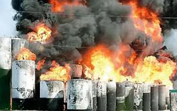 Explosion at Barton Solvents Plant