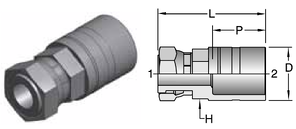 Parker MCC - ORFS Swivel