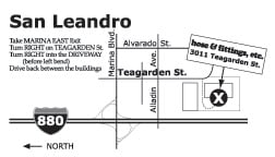 Map of ParkerStore in San Leandro, CA