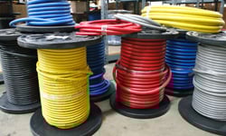 Picture of reels of Parker Pushlok hose (801 series)