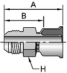 Parker 26 series 10426 crimp fitting