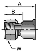 Parker 26 series 10826 crimp fitting