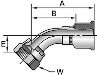 Parker 26 series 13726 crimp fitting