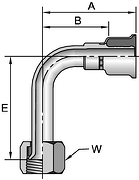 Parker 26 series 14126 crimp fitting