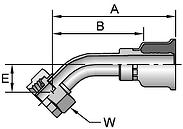 Parker 26 series 15V26 crimp fitting