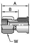 Parker 26 series 16826 crimp fitting