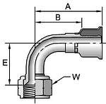 Parker 26 series 16926 crimp fitting