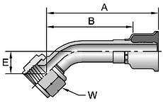 Parker 26 series 17726 crimp fitting