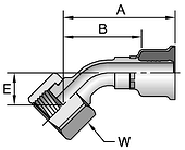 Parker 26 series 1J726 crimp fitting