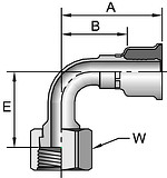 Parker 26 series 1J926 crimp fitting