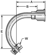 Parker 26 series 1RV26crimp fitting