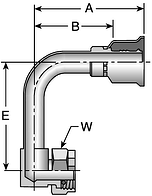 Parker 26 series 1RZ26 crimp fitting