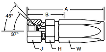 Parker 51 series 20651 fitting