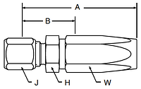 Parker 51 series 21151 fitting