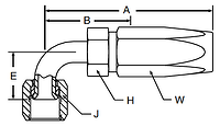 Parker 51 series 23951 fitting
