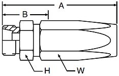 Parker 51 series 2D251 field attachable fitting