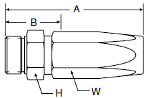 Parker 51 series 2D951 field attachable fitting