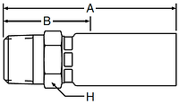 Parker 55 series 10155 crimp fitting