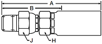 Parker 55 series 11355 crimp fitting