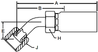 Parker 55 series 13755 crimp fitting