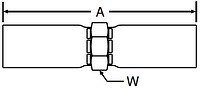 Parker 55 series 15555 crimp fitting