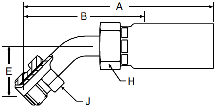 Parker 58 series 16758 crimp fitting