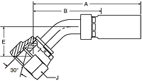 Parker 58 series 1G158 crimp fitting