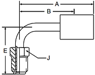 Parker 92 series 16992 hose fitting