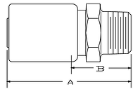 Parker SQ series 101SQ hose fitting