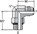 Parker C5OXO - JIC Striahgt Thread Elbow