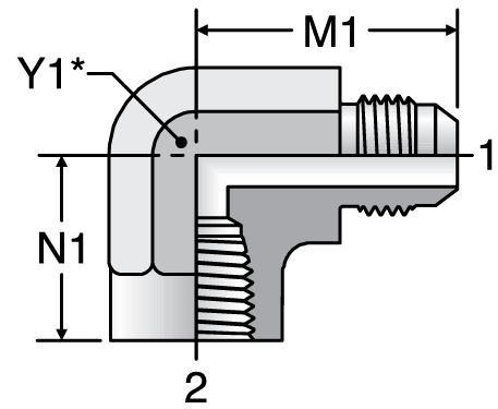 Parker DTX - JIC Female Elbow