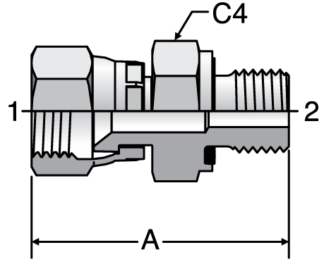 Parker F682EDMX - JIC Straights