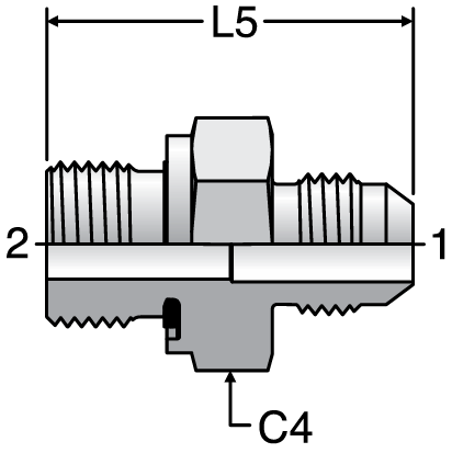Parker F82EDMX - JIC Metric Male Connectors