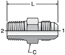 Parker FTX - JIC Male Connectors