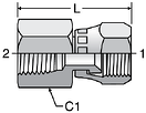 Parker G6X - JIC Swivel Nut Female Connectors