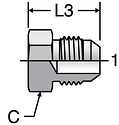 Parker PNTX - JIC Plug