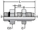 Parker WF5OX - JIC ORB Bulkhead Connectors