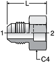 Parker XHB3 - JIC Braze Sockets