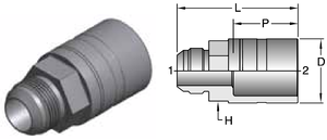 Parker MCC - JIC Swivel