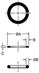 Parker SBR - ORFS Silver Braze Rings
