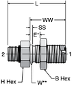 Parker WF5OLO - ORFS Straight Thread Bulkheads