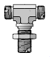 Parker Bulkhead Branch Metric Hex WJMLO