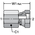 Parker Female Pipe Swivel Adapters