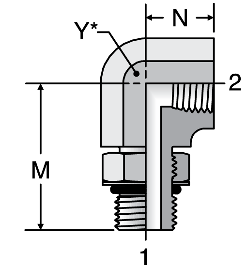 Parker Female Pipe Elbow 