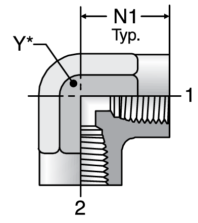 Parker Female Pipe Elbow 