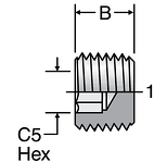 Parker Hollow Hex Pipe Plug 