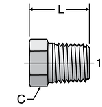 Parker Hex Head Pipe Plug 